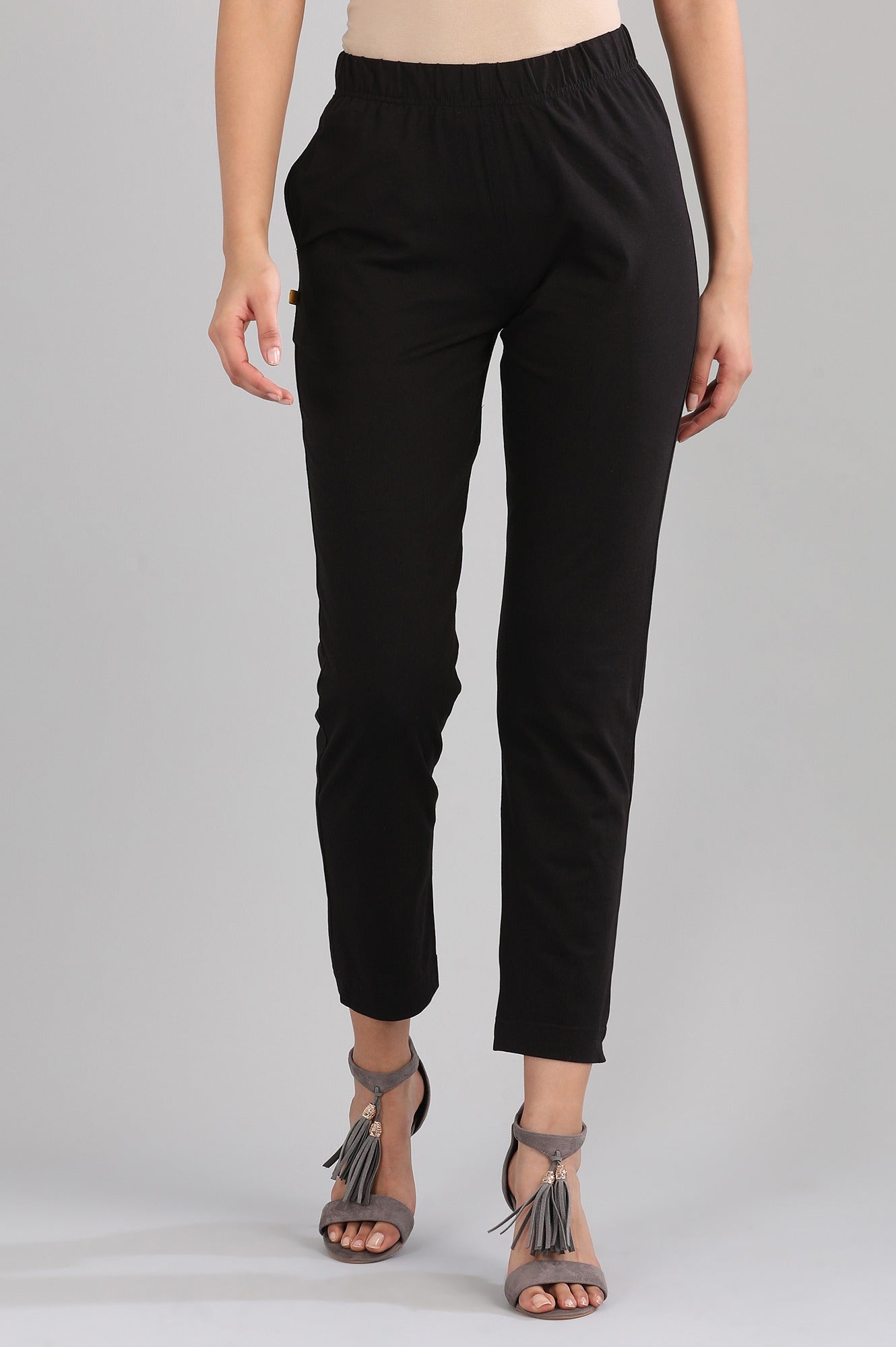 Black Jersey Pants