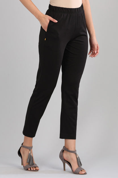 Black Jersey Pants