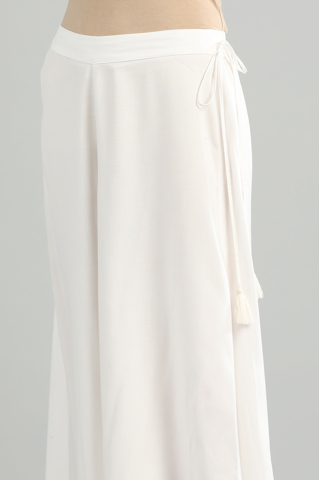 White Solid Culottes