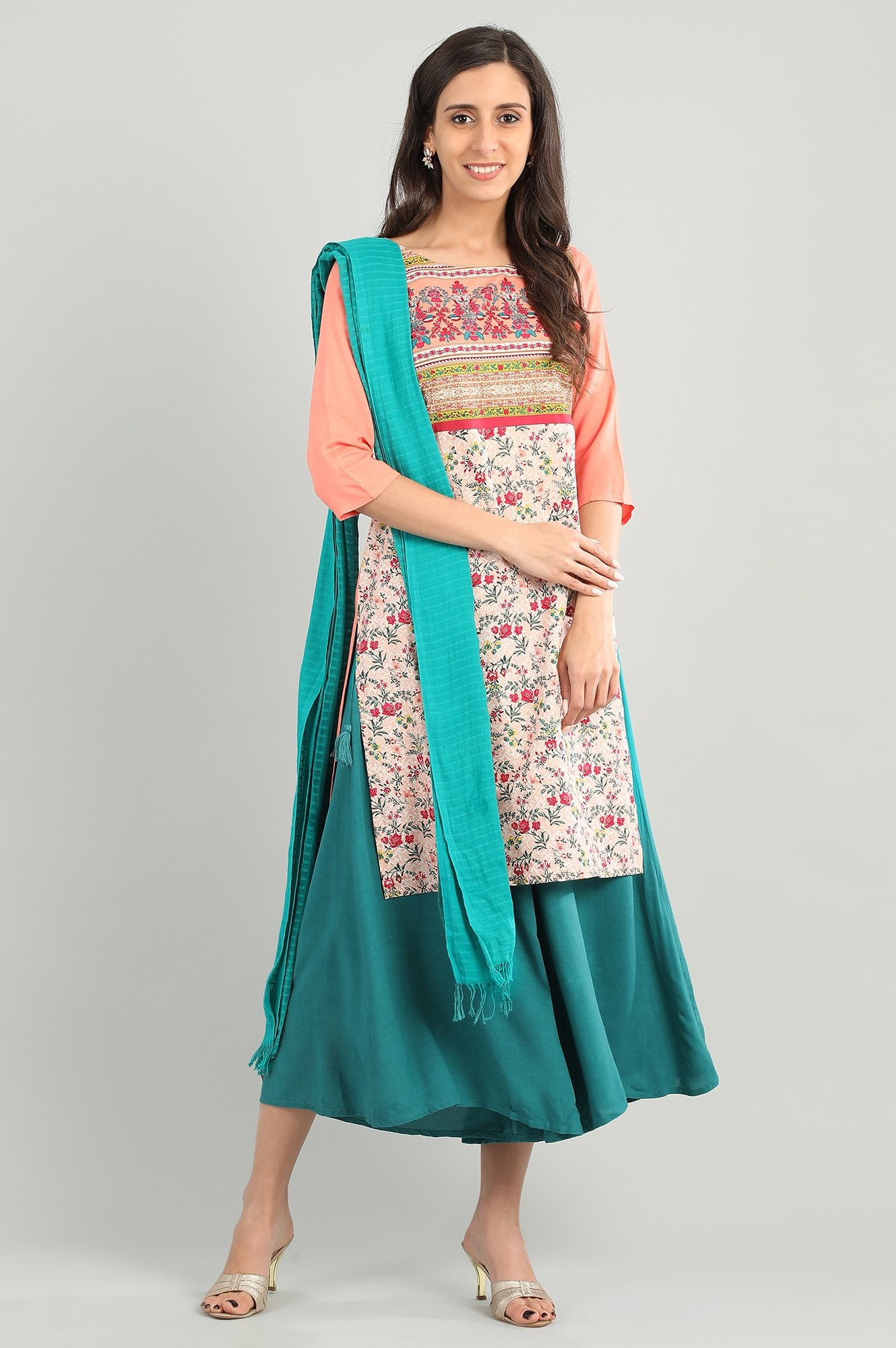 Green Solid Culottes