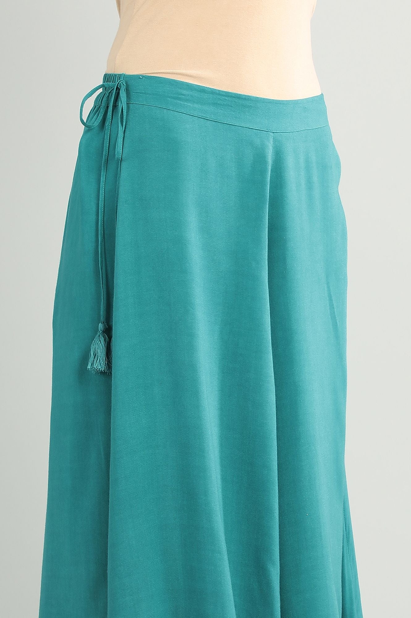Green Solid Culottes