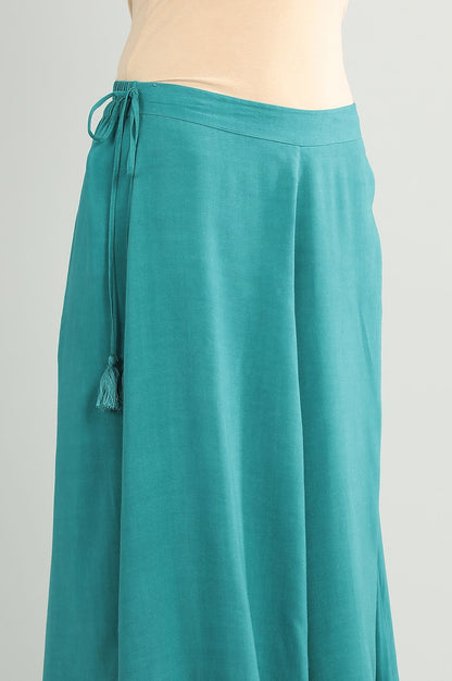 Green Solid Culottes