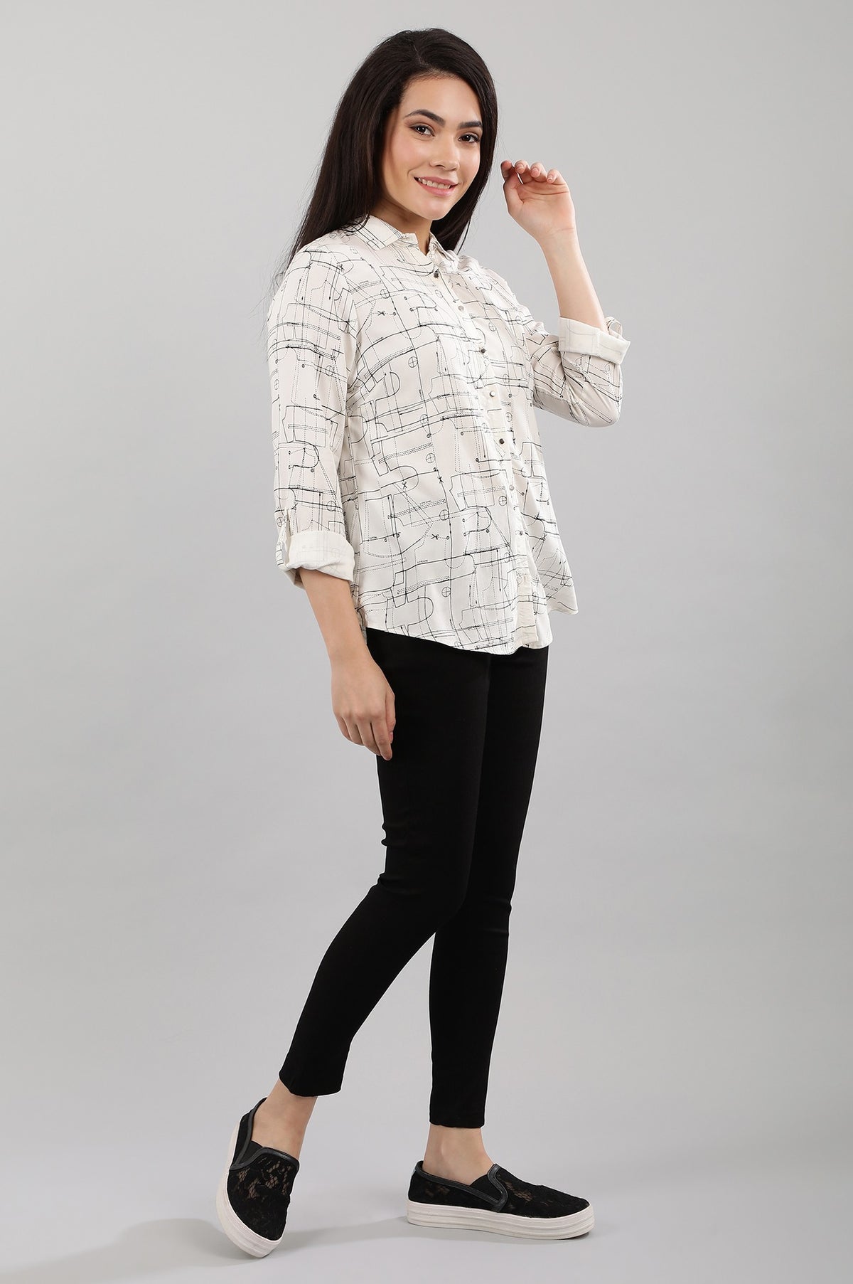 Black Solid Jeggings - XS
