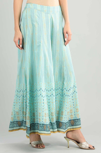 Green Printed Palazzo Pants