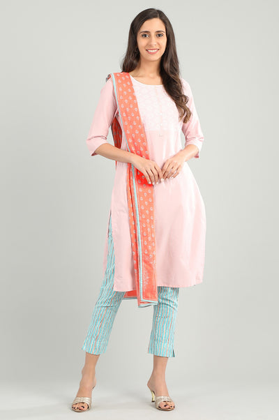 Orange Printed Dupatta