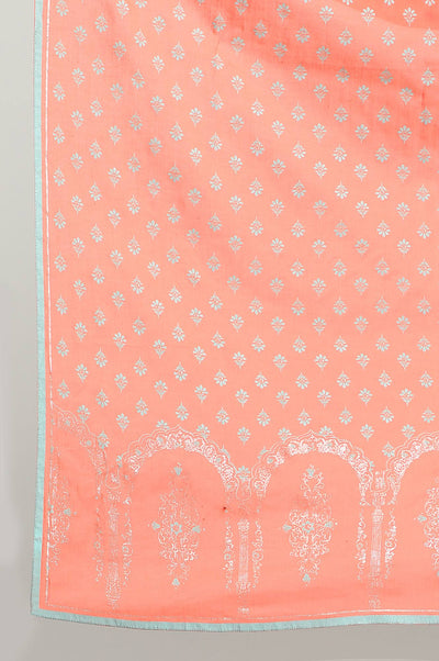 Orange Printed Dupatta