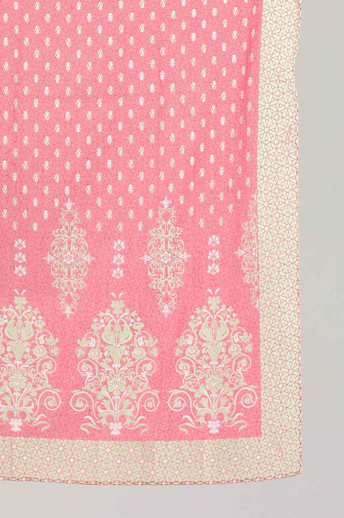 Pink Printed Dupatta