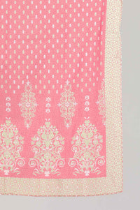 Pink Printed Dupatta
