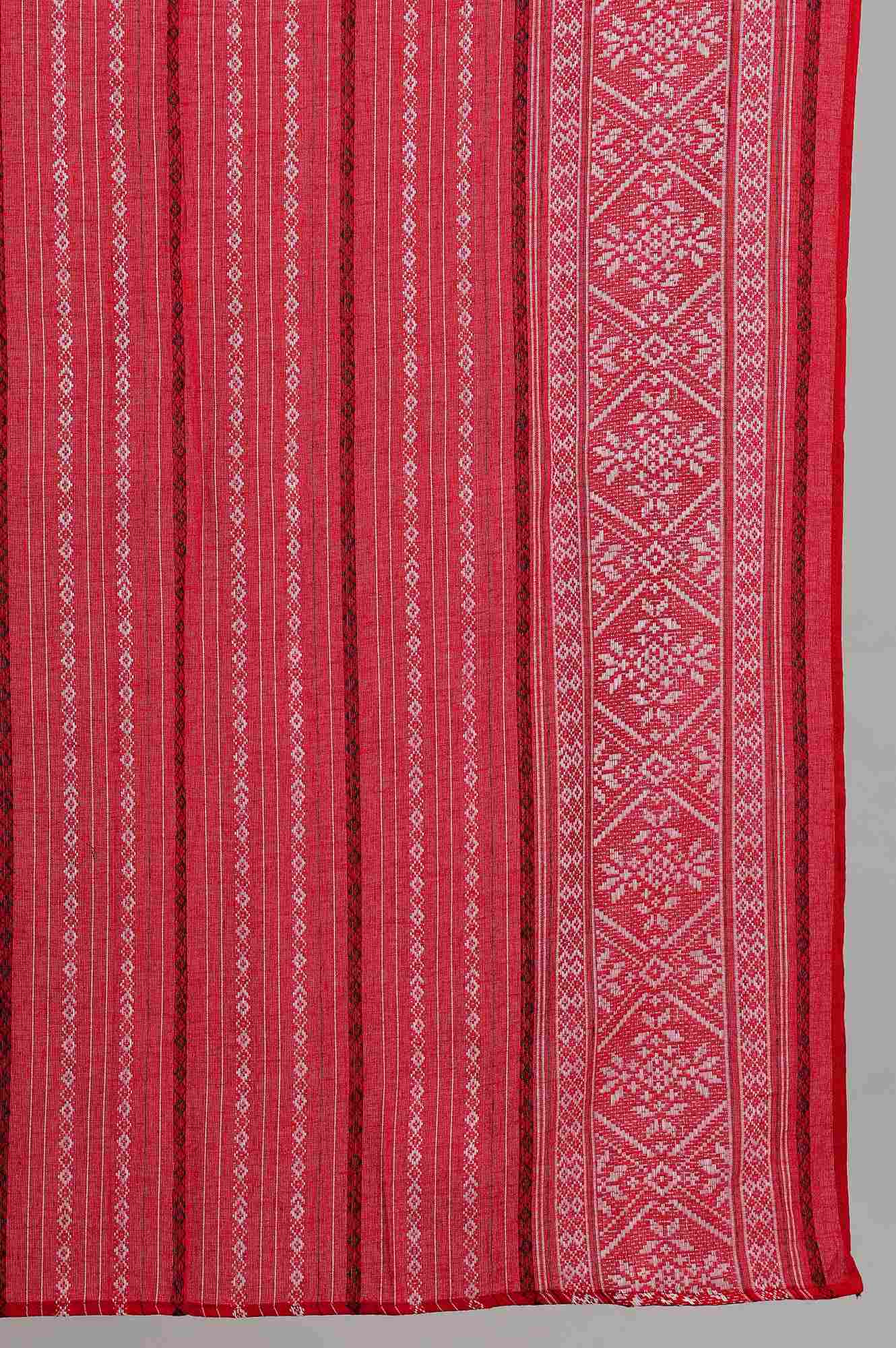 Red Printed Dupatta