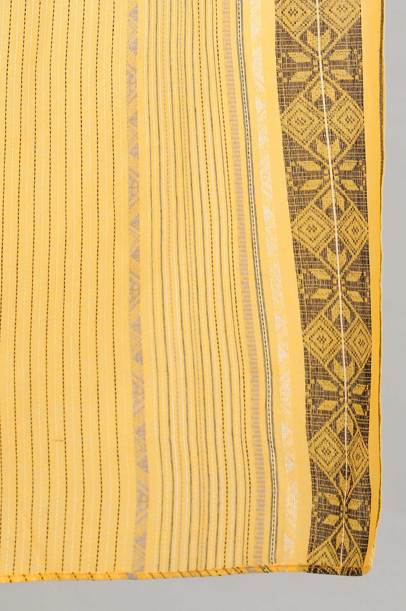 Yellow Yarn-dyed Dupatta