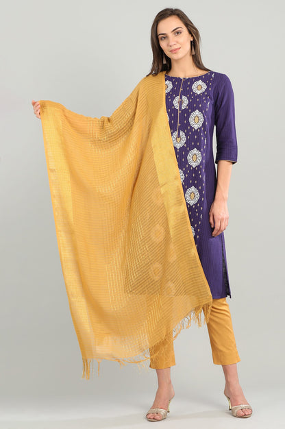 Gold Yarn-dyed Dupatta