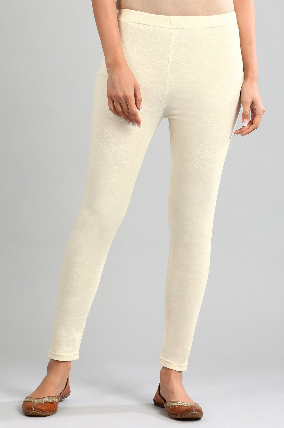 Off-White Yarn-dyed Winter Tights