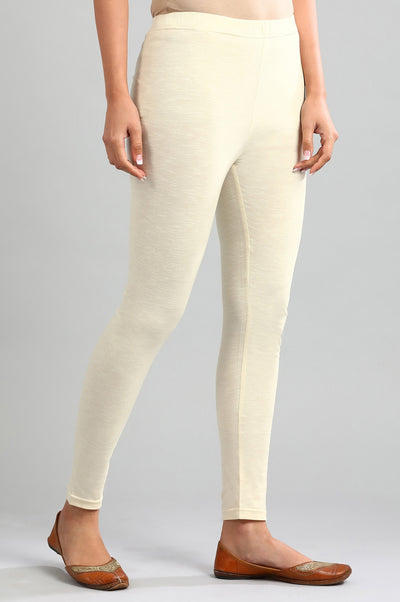 Off-White Yarn-dyed Winter Tights