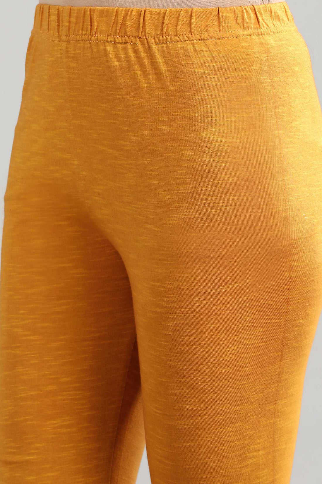 Yellow Yarn-dyed Winter Tights