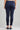 Blue Yarn-dyed Solid Jeggings