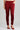 Red Yarn-dyed Solid Jeggings