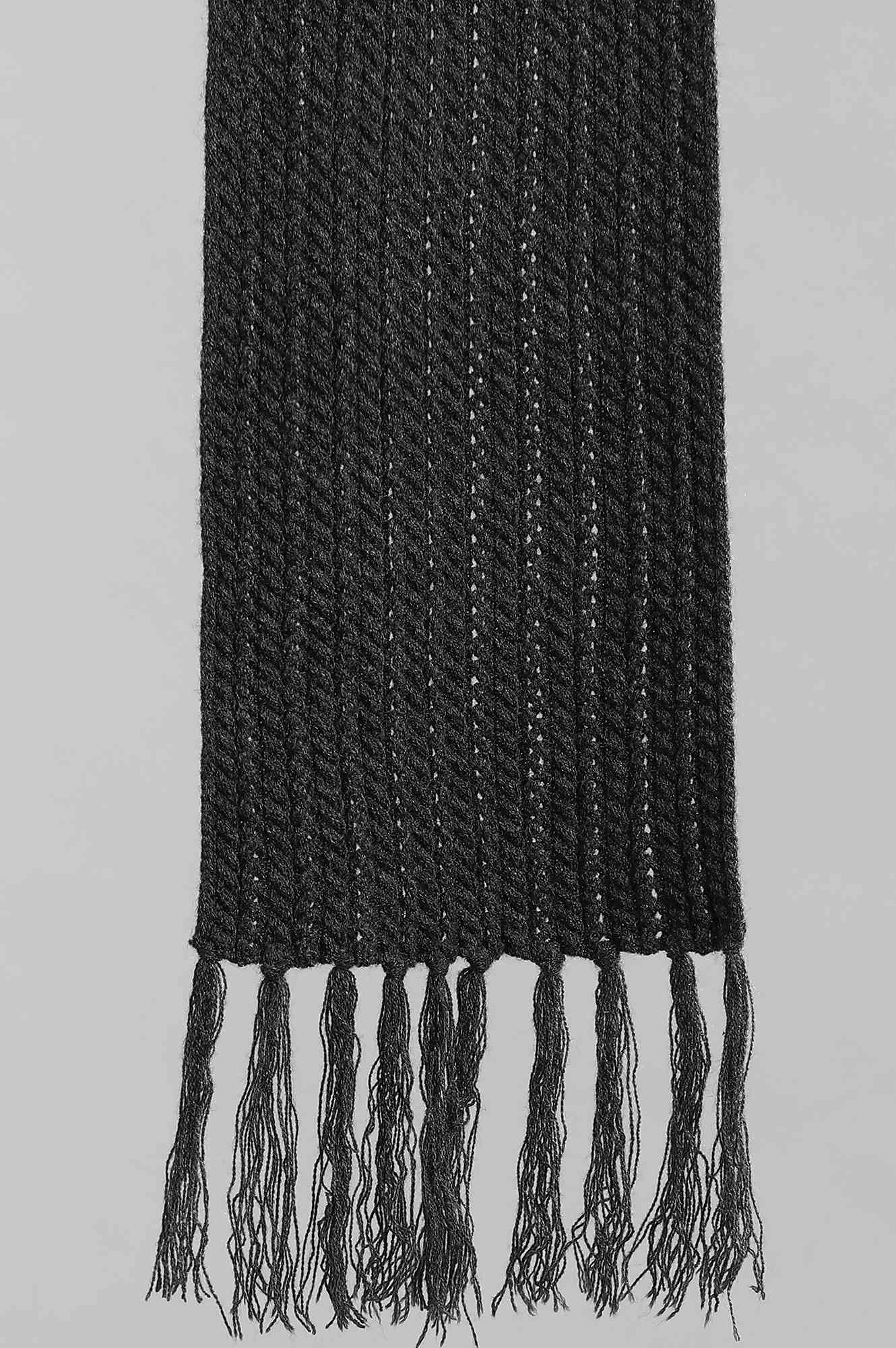 Grey Yarn-dyed Muffler