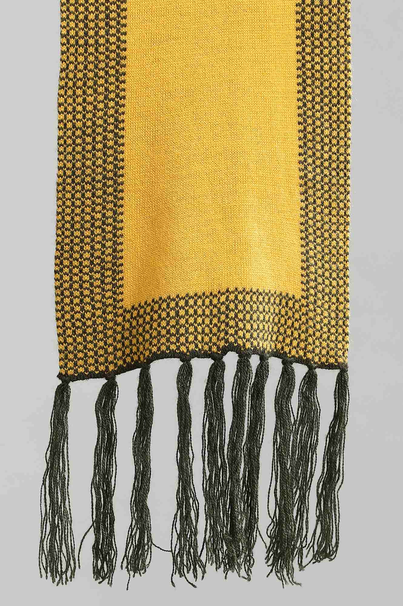 Yellow Yarn-dyed Muffler