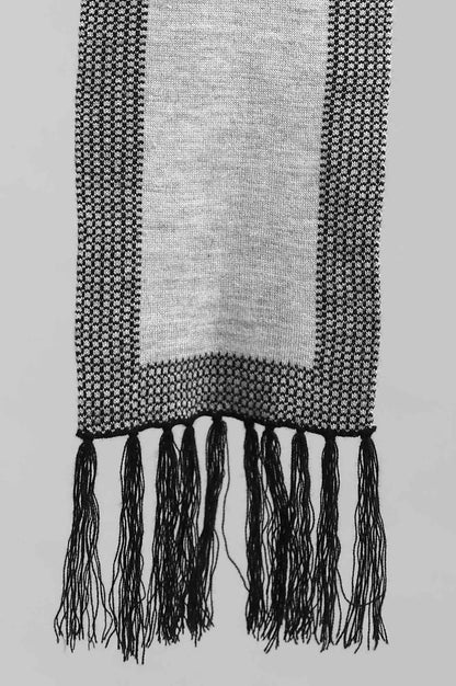 Grey Yarn-dyed Muffler