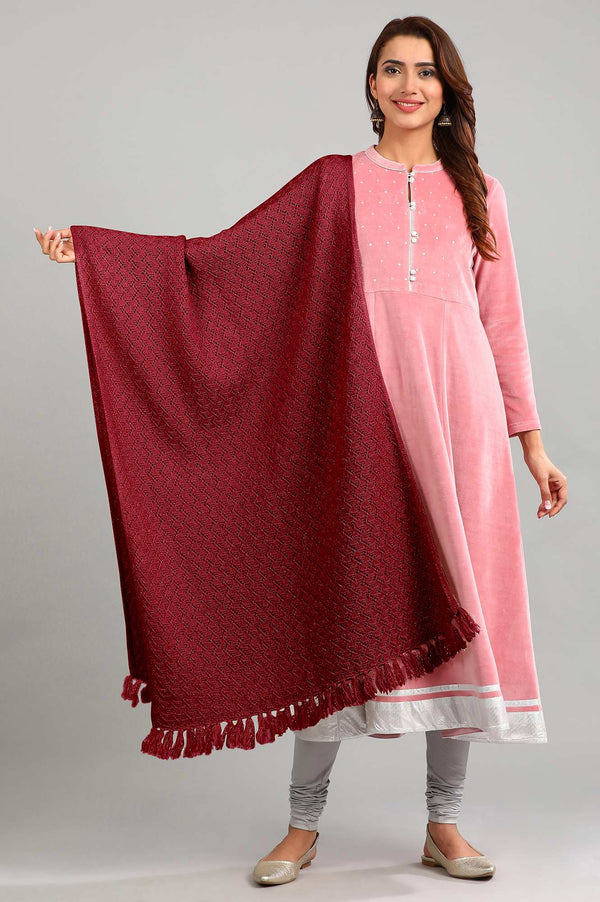 Red Woollen Shawl
