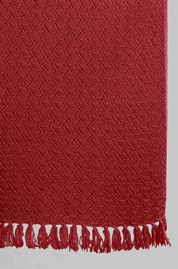 Red Woollen Shawl