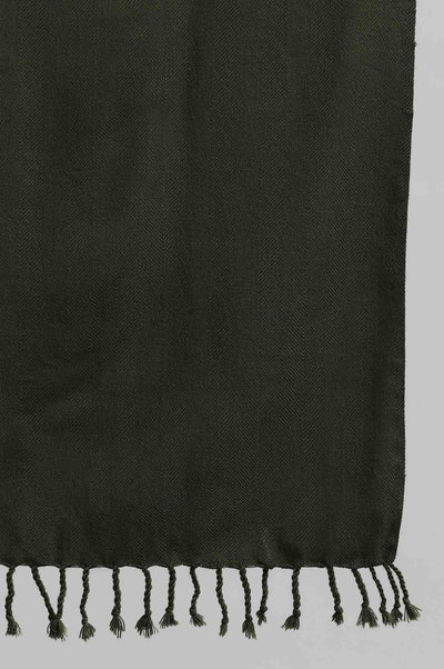 Green Yarn-dyed Shawl