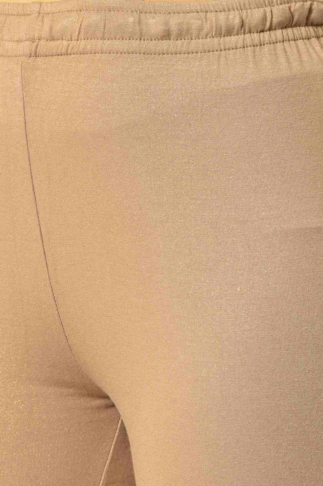 Gold Embroidered kurta With Shimmer Churidar And Golden Embroidered Dupatta