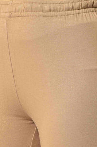 Gold Embroidered kurta With Shimmer Churidar And Golden Embroidered Dupatta