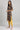 Yellow Collar Neck Checked kurta