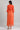 Orange Mandarin Neck Printed Dress