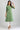 Olive Green Mandarin Neck Printed kurta