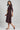Maroon Collar Neck Printed Dress