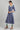 Blue Round Neck Printed kurta