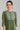 Green Mandarin Neck Printed kurta