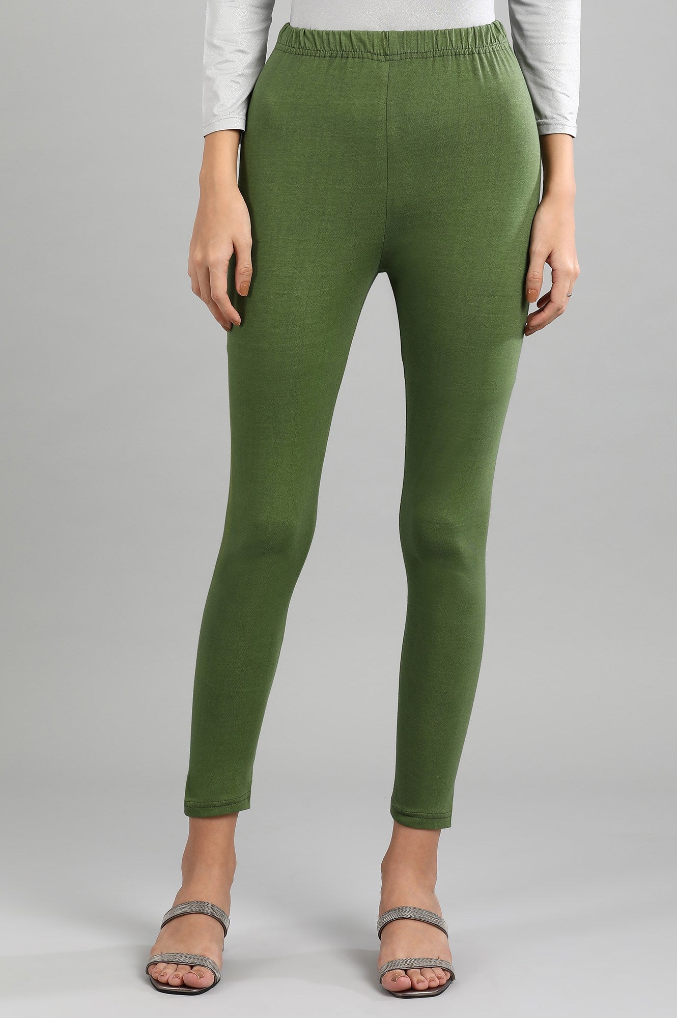 Green Knitted Tights