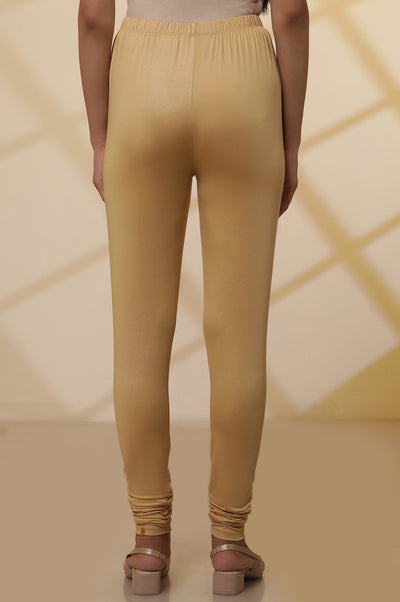 Gold Knitted Churidar