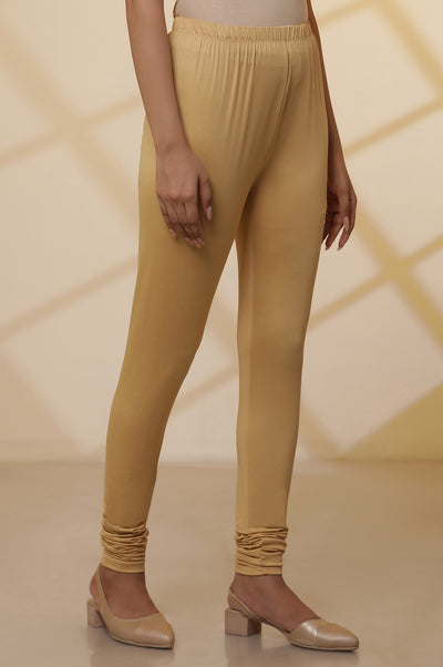 Gold Knitted Churidar