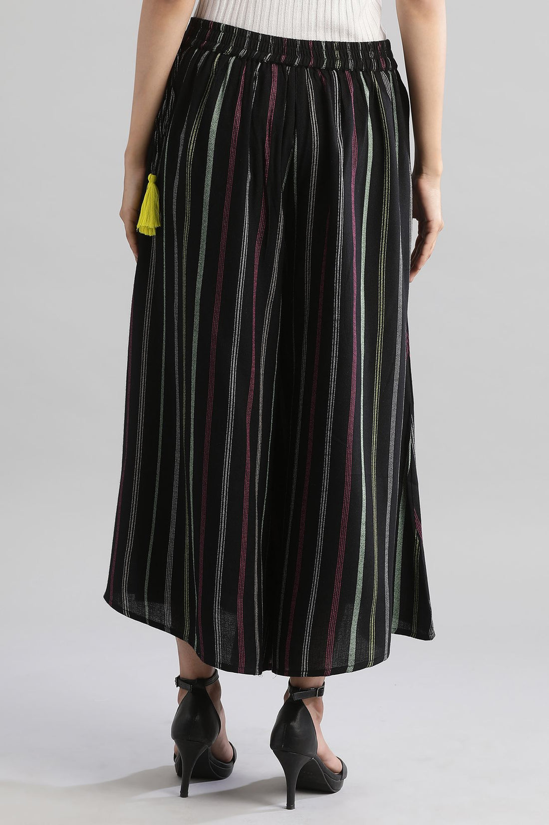 Black Flared Palazzos