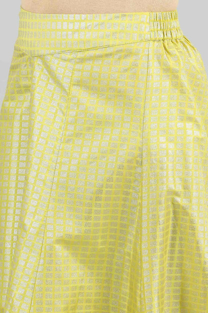 Yellow Flared Printed Palazzos