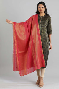 Pink Printed Dupatta