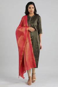 Pink Printed Dupatta
