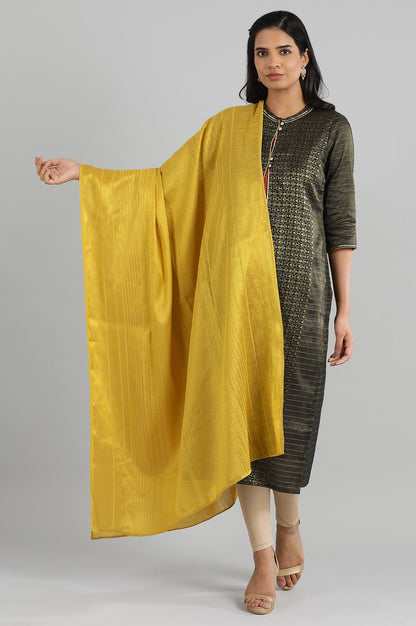 Yellow Printed Dupatta