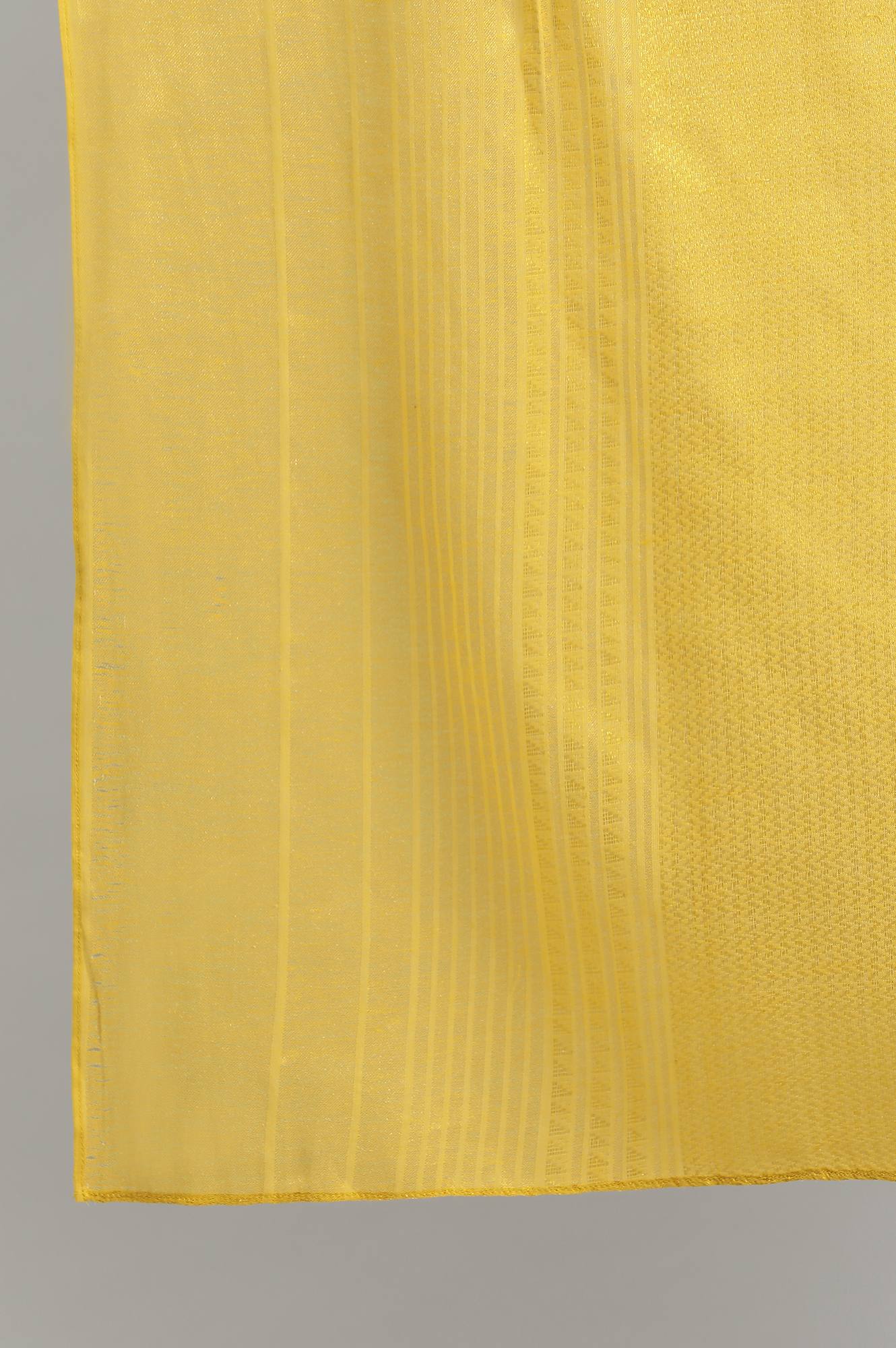 Yellow Printed Dupatta