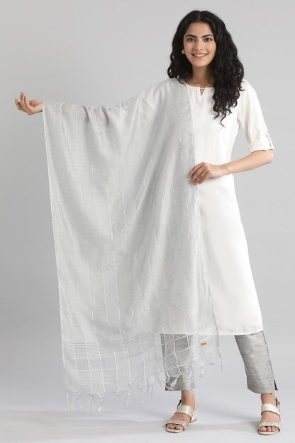 Silver Dupatta