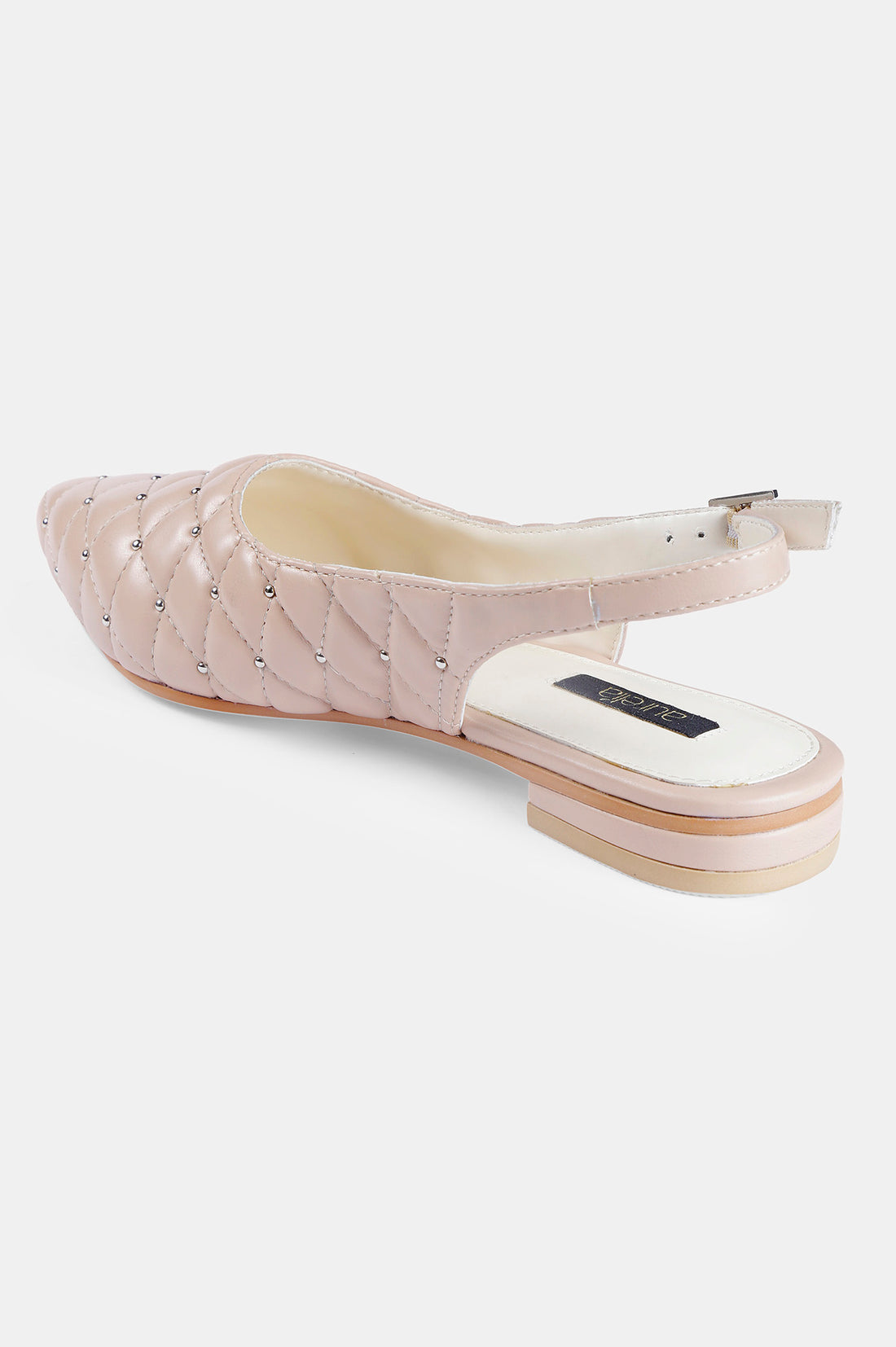 Blush Pointed Toe Quilted Flat - ZBetty