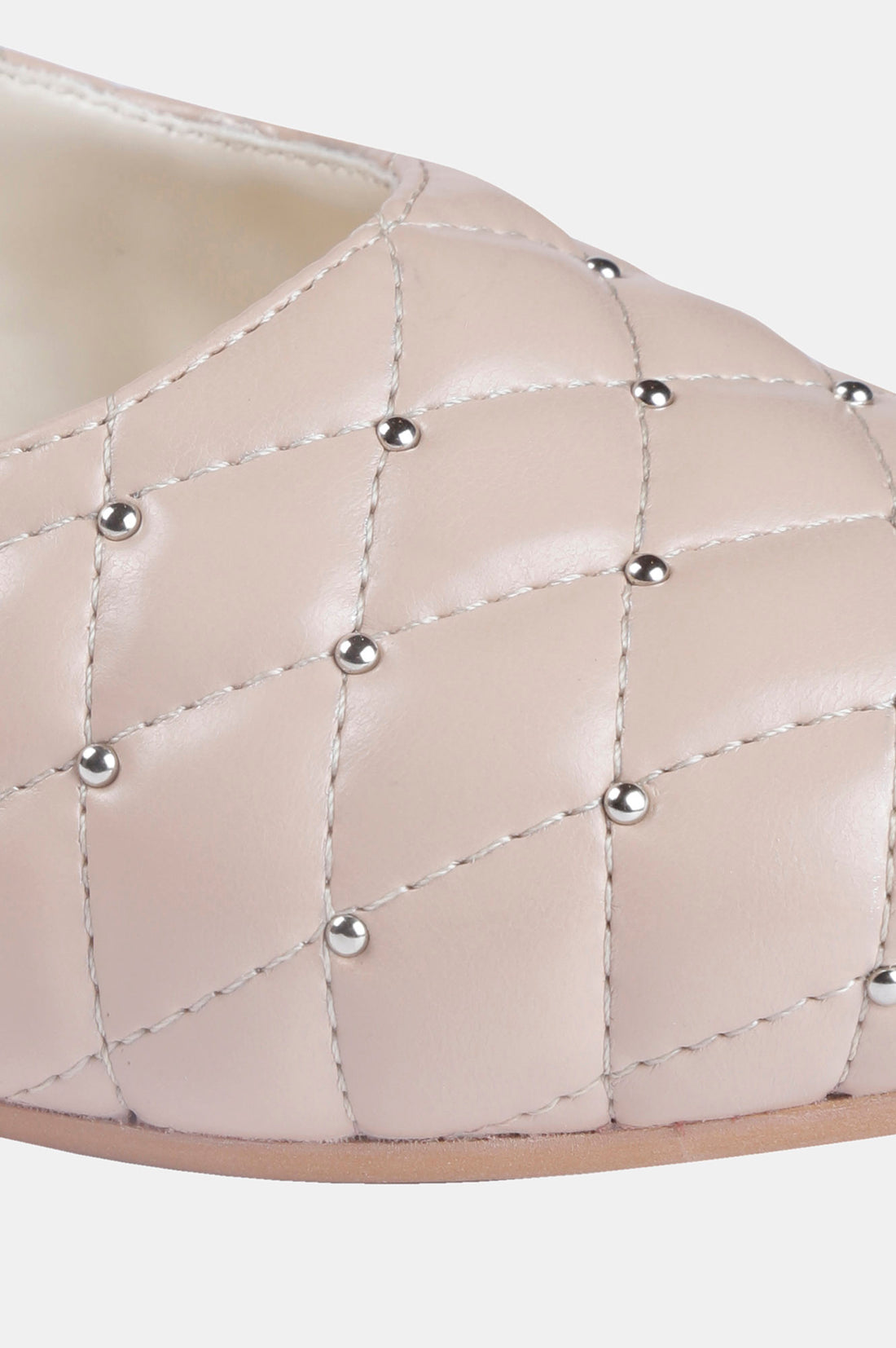 Blush Pointed Toe Quilted Flat - ZBetty