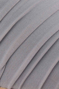 Grey Pointed Toe Striped Flat - ZBridget