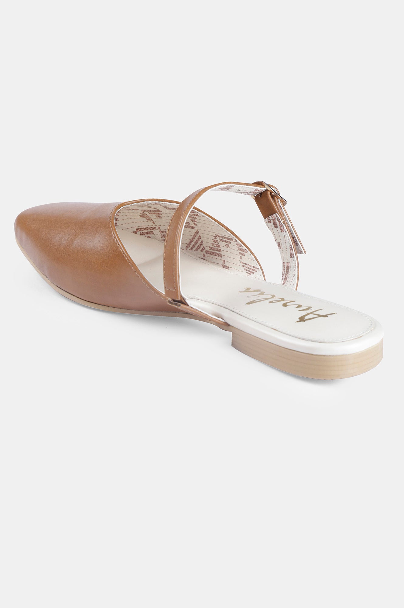 Tan Square Toe Solid Flat - ZCarly