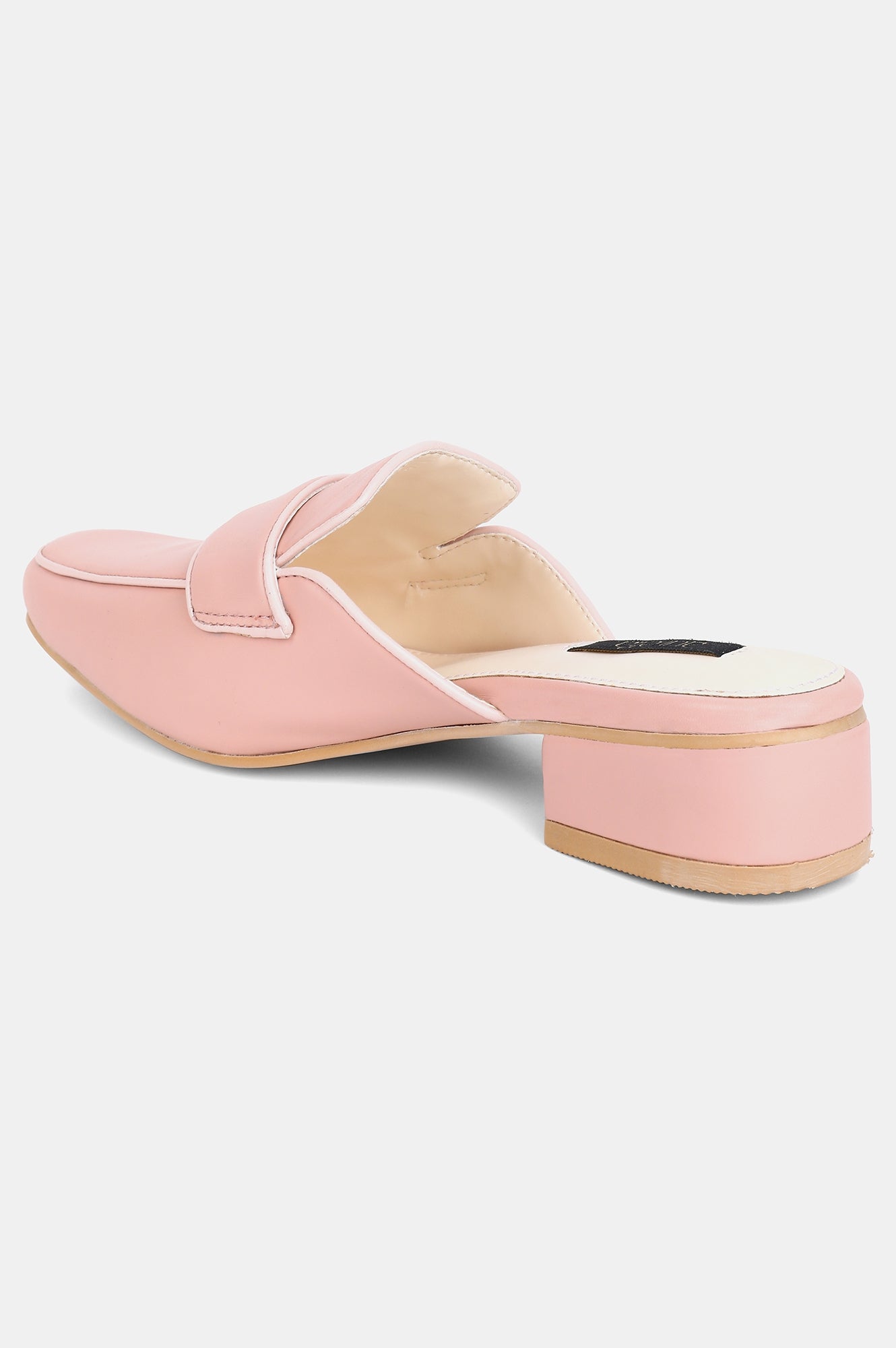 Pink Square Toe Solid Flat - ZCarmen