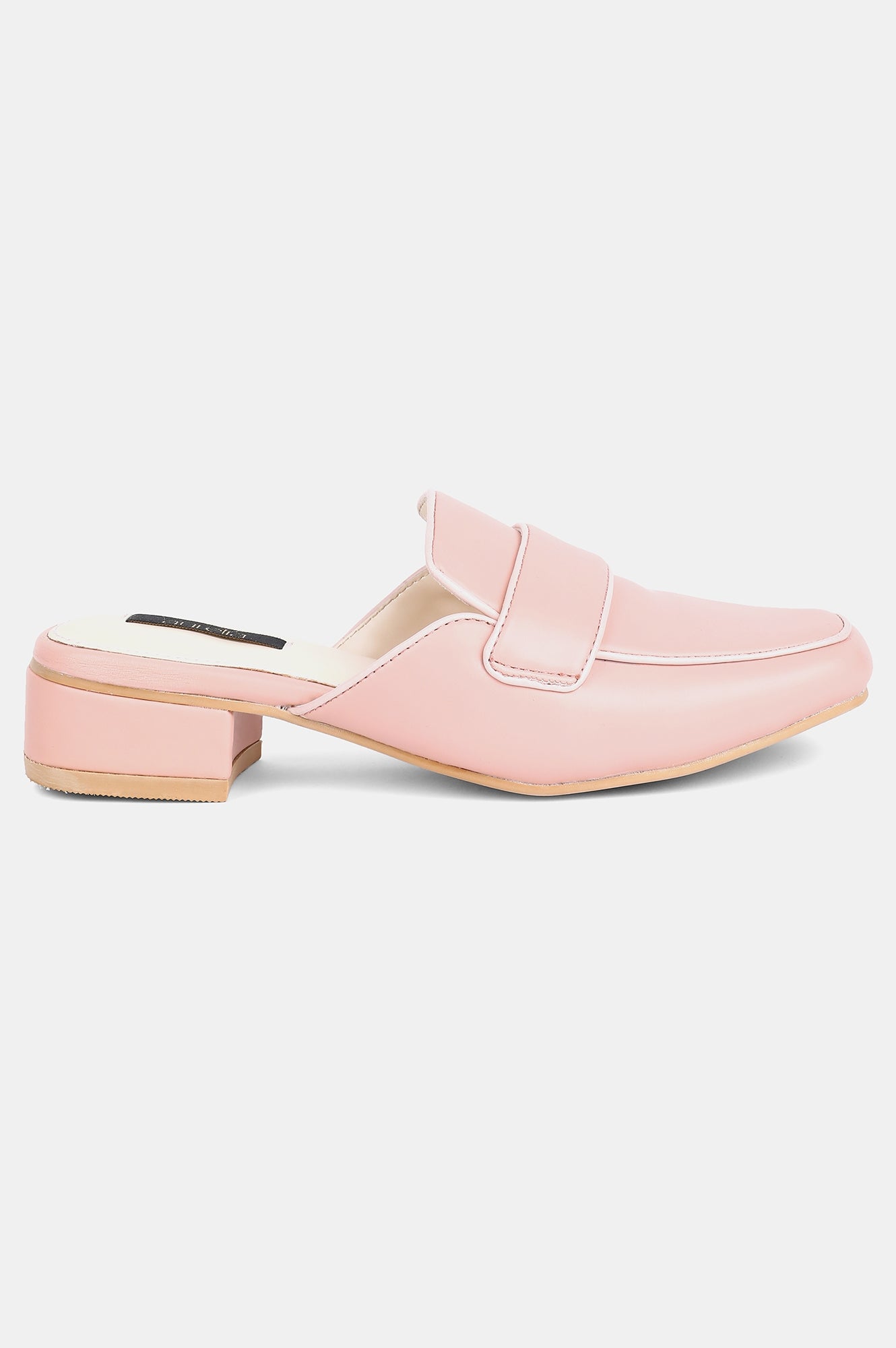 Pink Square Toe Solid Flat - ZCarmen